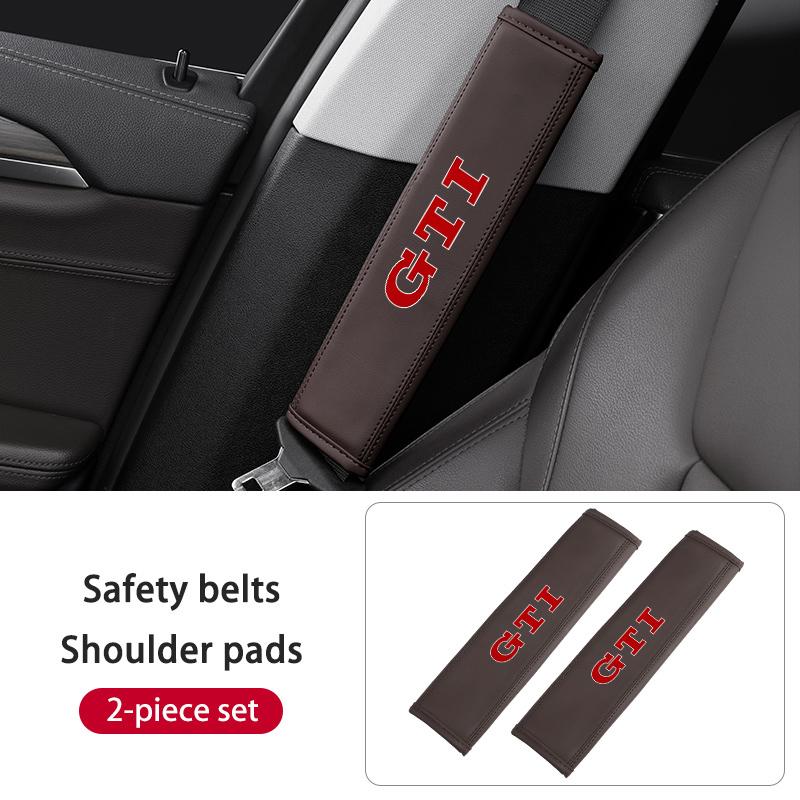 For Volkswagen VW Car Seat Belt Shoulder Cover Comfort Cushion Pressure Relief Pad Jetta Golf4 5 6 Beetle CC B5 B6 B7 EOS GTI ws20