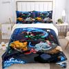 Cartoon De-Demon-Slayer All Season Duvet Cover Comforter Bedding Sets Soft Quilt Cover and Pillowcases Single/Double/Queen/King