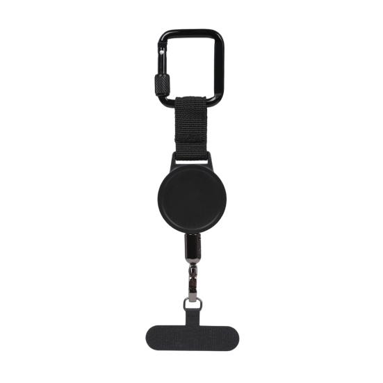 Chaveiro Cordão para Celular com Alça Fácil de Transportar Suporte Retrátil para Celular Rotação Ajustável Rotação Sem Fio Cabo Antifurto