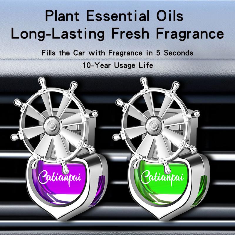 1pcs Mounted Car Fragrance Air Vents Car with Aromatherapy Essential Oil Rotating Ornaments Car Interior Decorations Christmas