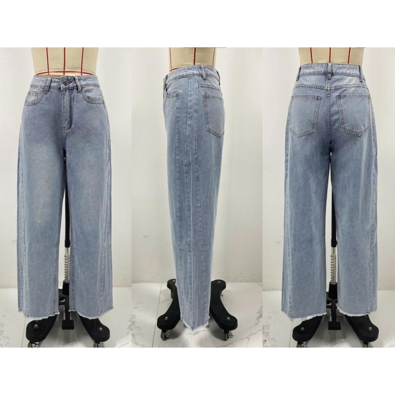 Dámské džíny Volné Ležérní Rovné Nohavice Široké Nohavice Drag Floor Pant