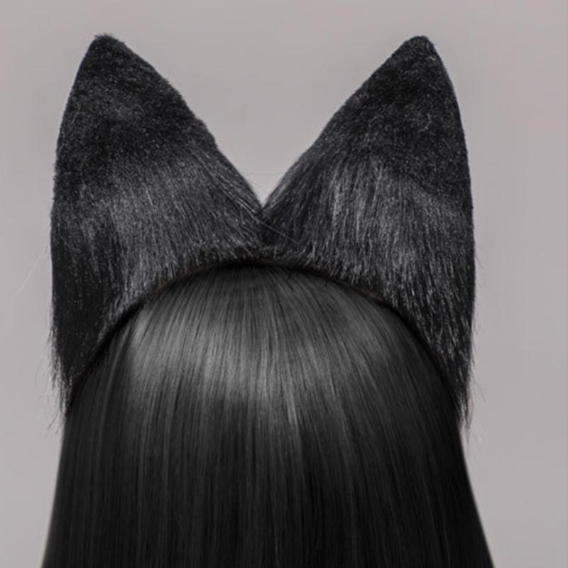 Adult Children Cartoon Fox Ears Shaped Headband Plush Hair Hoop Live Broadcast Rave Christmas Cosplay Party Headpieces