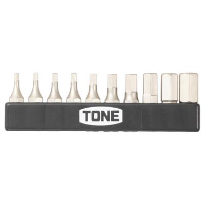 Conjunto de bits hexagonais TONE BTH10S Conteúdo de inserção de bits 10 itens