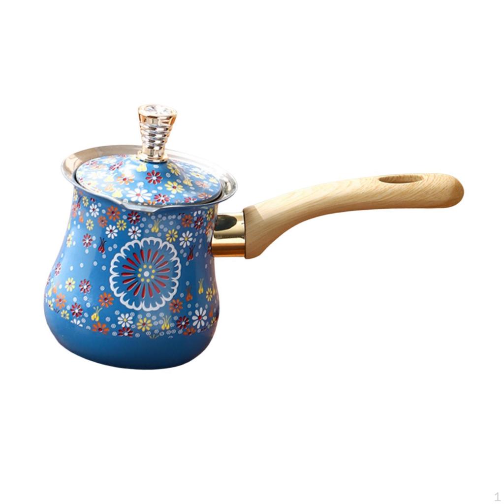 Camping Coffee Pot with Comfortable Grip And Lid for Induction Cooking