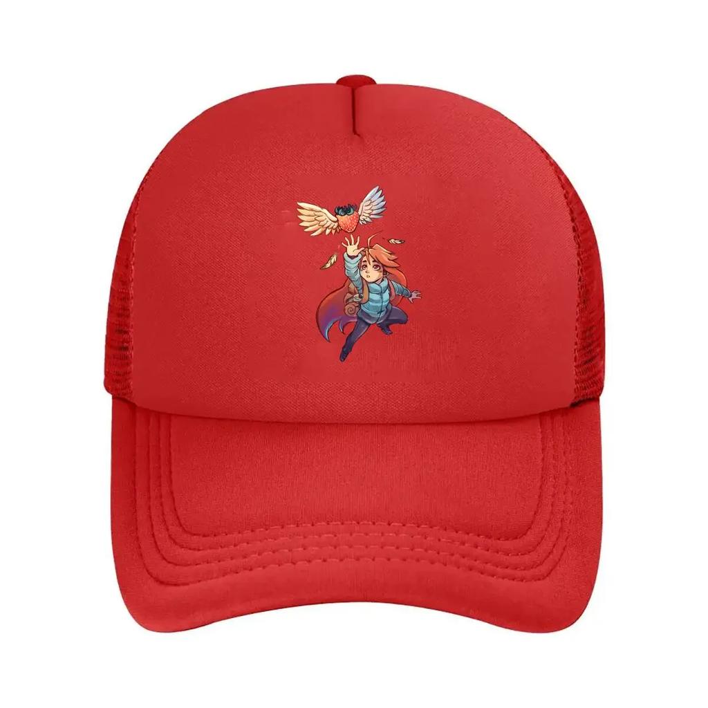Flying Berry Fantasy Inspired Whimsical Character Design Mesh Baseball Cap