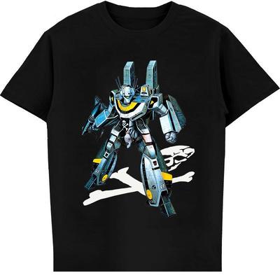 Bedrukt T-shirt tops Heren t-shirt Schedel One VF 1S Macross T-shirt anime kleding Nieuwe Collectie streetwear 2024
