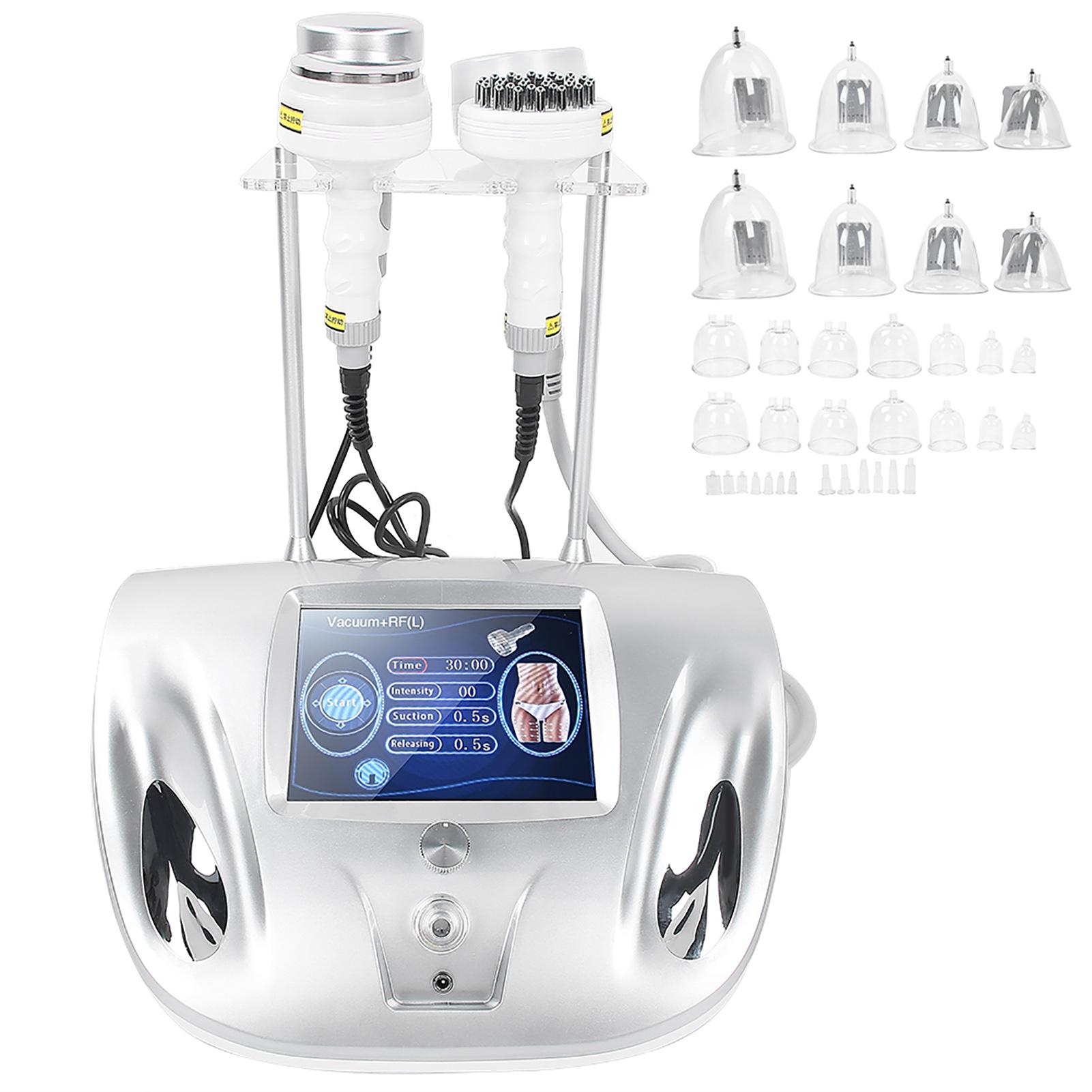 

80K RF ультразвуковой аппарат для похудения и сжигания жира, аппарат для увеличения груди, серебристый 110‑240VUK UK Plug