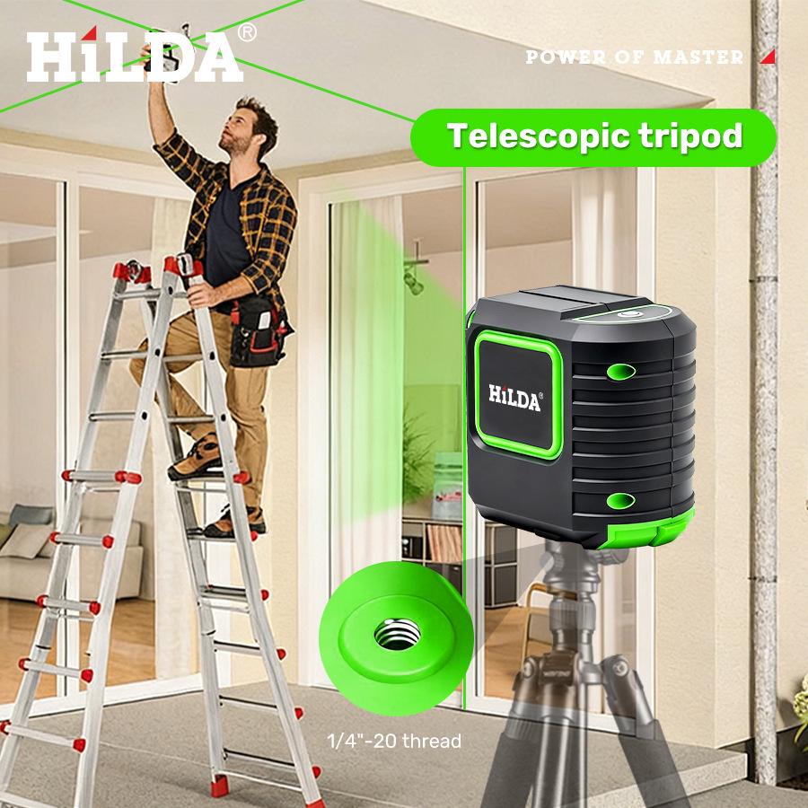 Hilda Indoor High Precision Laser Spirit Level for Tile Stickers