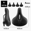 Rockbros Bicycle Saddle Extra Saddle Shock Reflective Back for Hybrid Mountain and City Bikes - Thick, Pain-Free, Low-Rebound Cushion, Absorption,