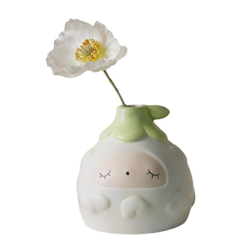 Desktop Balcony Ceramic Flowerpot Flowers Ceramic Pot Cartoon Plant Pot  Home