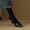 Fashion New Autumn Winter Women Boot Shoes for Women Pointed Toe Short Boots Fashion Boots Handmade High Heels Elastic Skinny Boots
