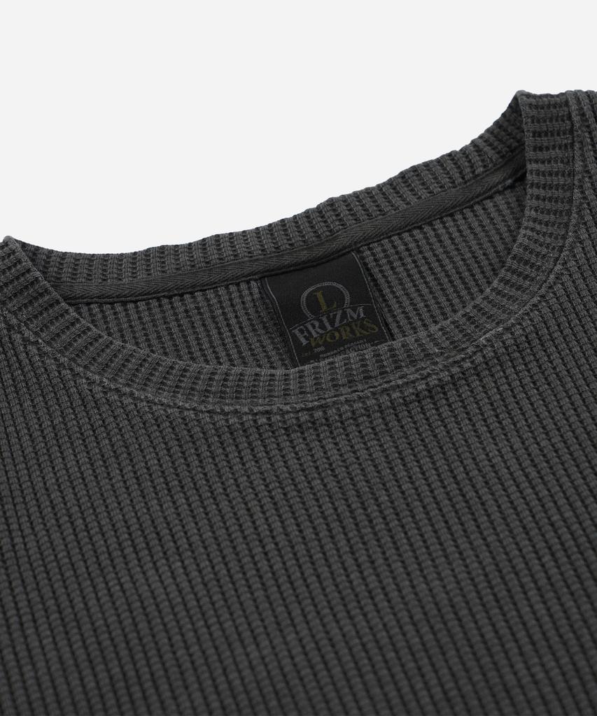 FRIZMWORKS Pigment Dyeing Waffle Pocket Tee _ Charcoal