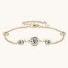 Anizw 2024 New 18k Gold Plated Bracelet 925 Silver Chain 2mm D Color Bezel Moissanite Bracelets Fashion Women's Jewelry Gifts