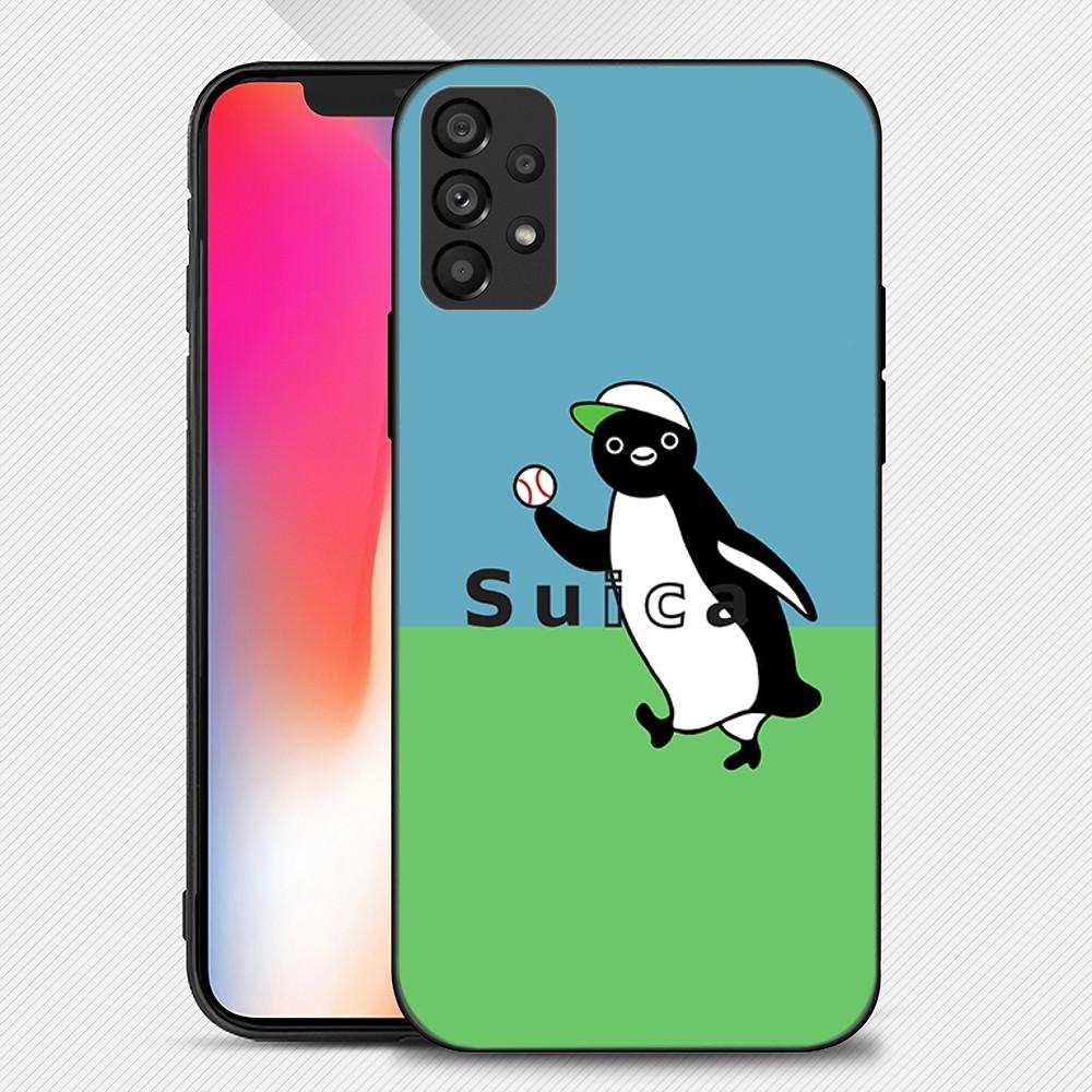 Suica Penguin Kawaii Phone Case For Samsung Galaxy S22 S23 Ultra S21 S20 FE Plus Note 20 Soft Cover