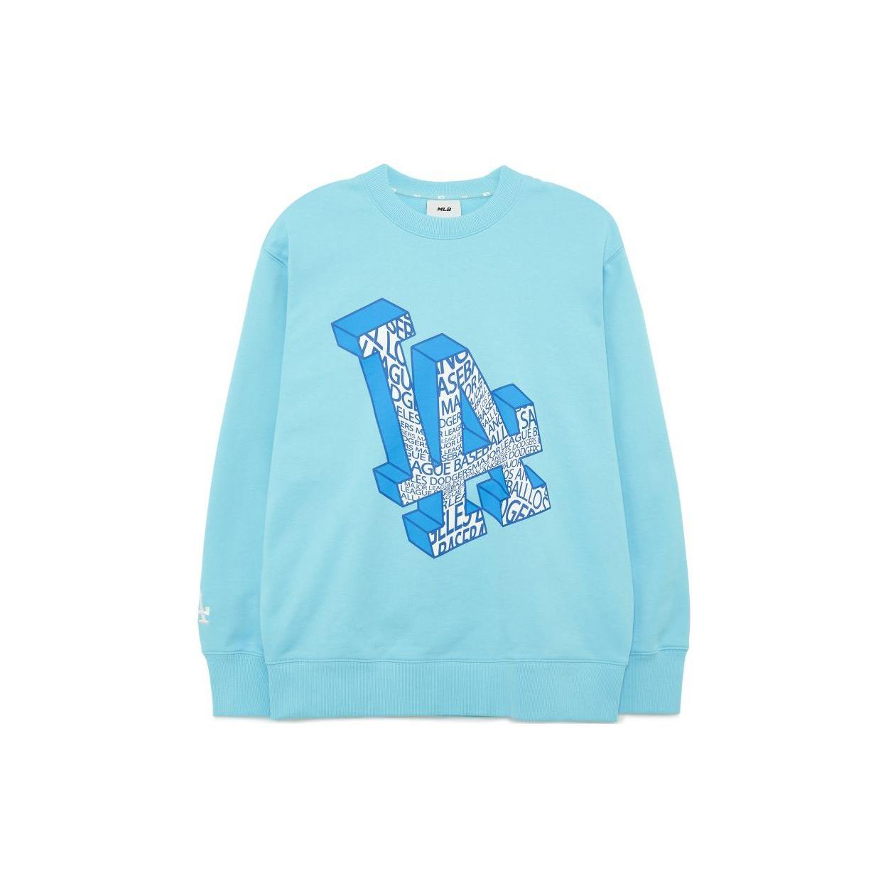 MLB Illusion Sweatshirts Unisex Blue Crew Neck Moderate Regular 3AMTU0131-07BLL S