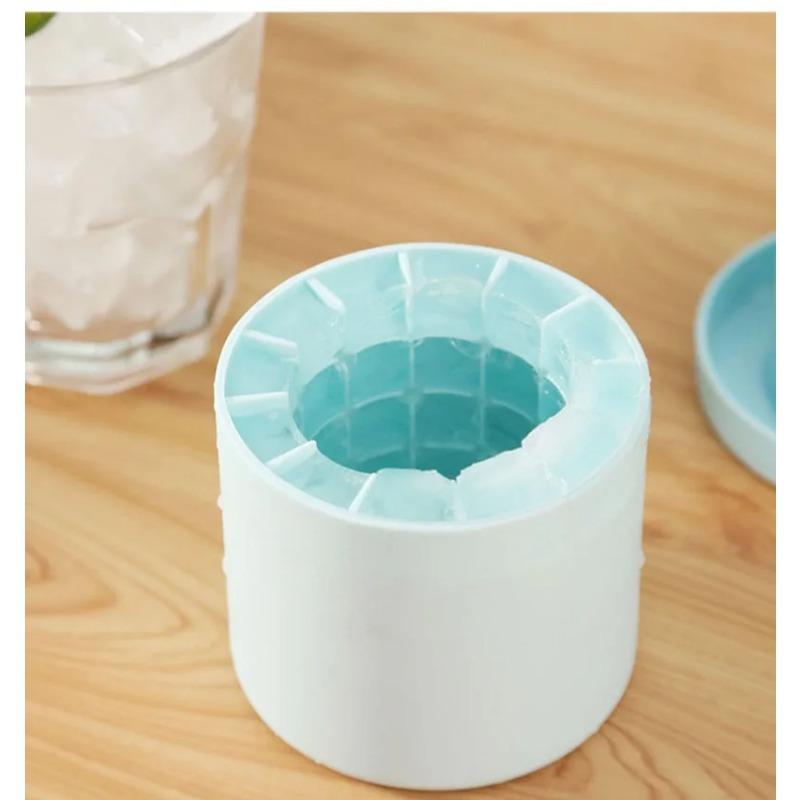 Pinch Ice Grid Mold, Cylindrical Ice Cube Model Cup, Household Food Grade Ice Box Storage Container