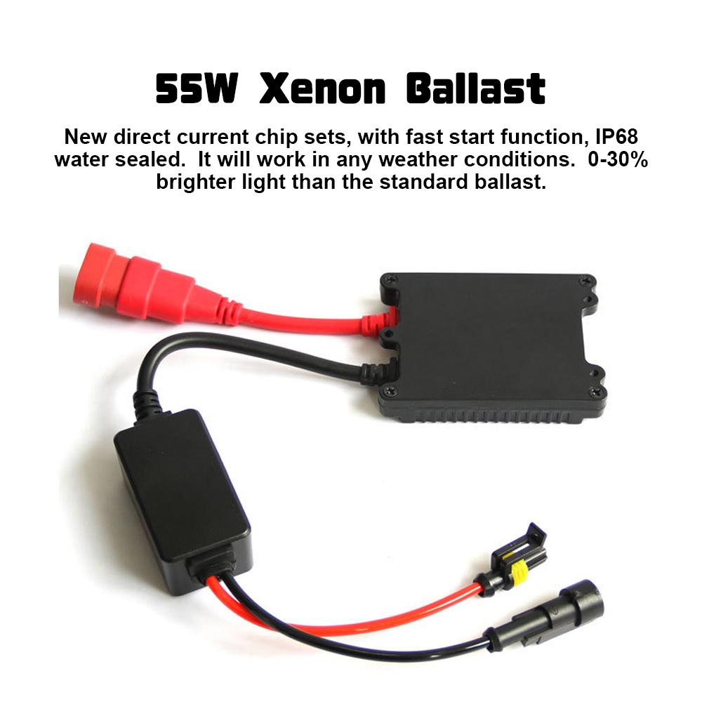 55W Ultra Thin Xenon Ballast Automotive Headlight Stabilizer Xenon Lamp Ballast Replacement for H Series