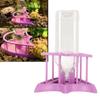 Automatic Reptile Water Feeder Safe Purple Fence Reptile Water Drinker Dispenser with Bottle for   Reptile Supplies