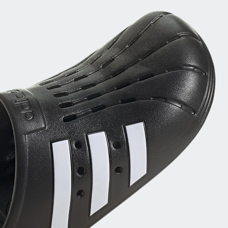 [Adidas] Adilette Clog Sport Sandals, Unisex, Adult, Color: Core Black/Footwear White/Core Black (GZ5886), Size: 27.5 cm