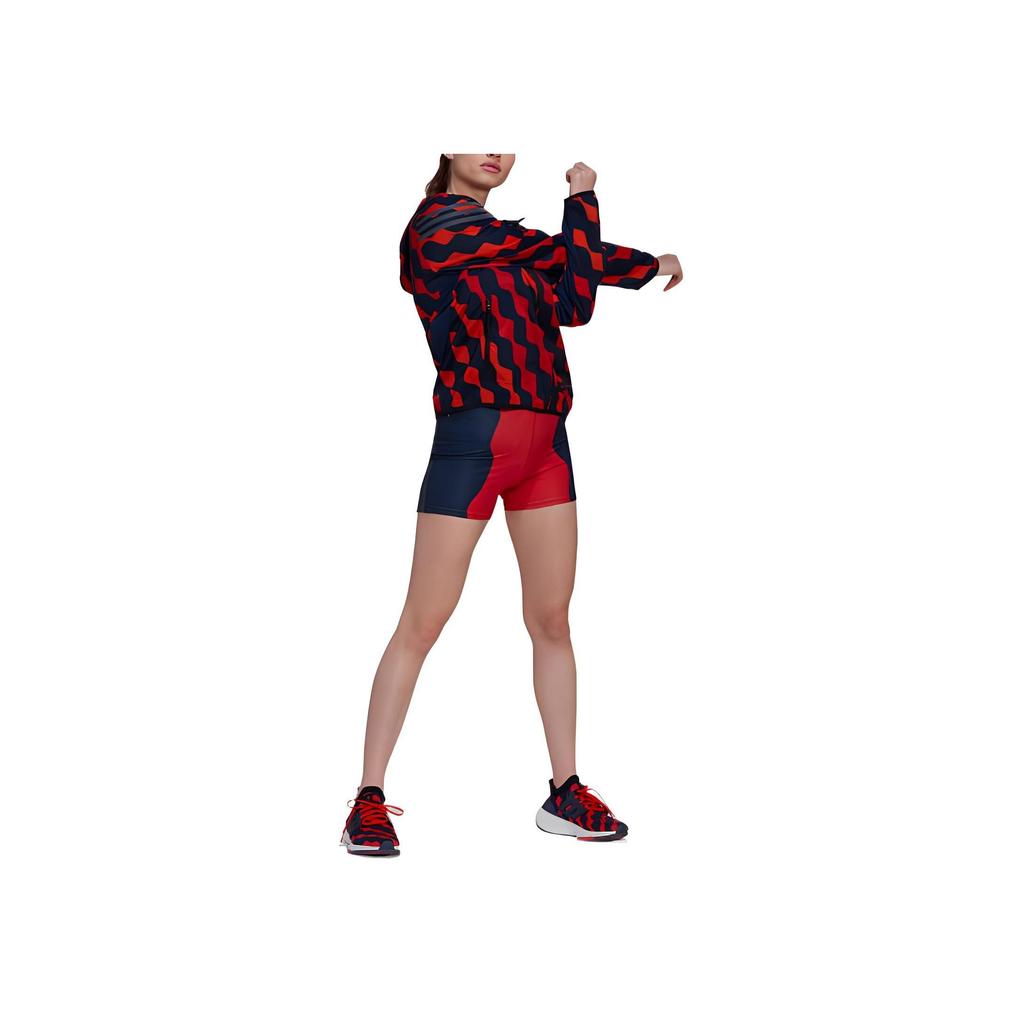 adidas X Kolaboracja Marimekko FW22 Kurtka damska z kapturem i ściągaczem z nadrukiem na całej powierzchni Wielokolorowa HH7323