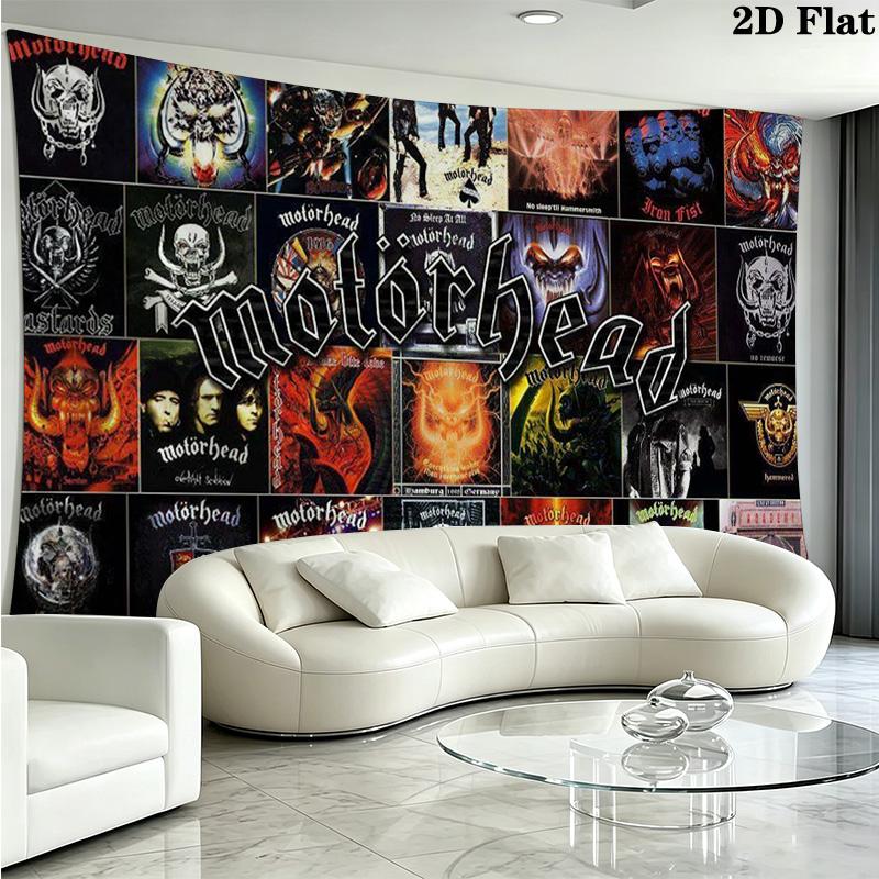 Motörhead Wall Tapestry Aesthetic Wall Hanging Printed Fabric Blanket Decorative Tapestries for Bedroom Living Room Home Decor