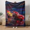 1pc Mcqueen Flannel Blanket Soft Warm Throw Blanket for Bedroom Living Room Bed Travel Camping Picnic Gift. M730038
