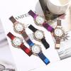 Men's Rainbow Canvas Strap Ultra-thin Double Hand Quartz Watch - Creative, Fashionable, and Popular Design