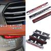 3D Metal Quattro Letters Car Front Grille Hood Emblem Badge Body Trunk Stickers For Hot A4 B8 A1 A3 A6 A5 Q3 Q5 8P Accessories