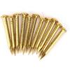 Brass Nails, 100 Pieces Round Head Gold Nails, Brass Wall Pins 10mm 15mm 18mm 22mm, Furniture Brass Tacks for Wood, for Hanging Picture Frame Mirror,