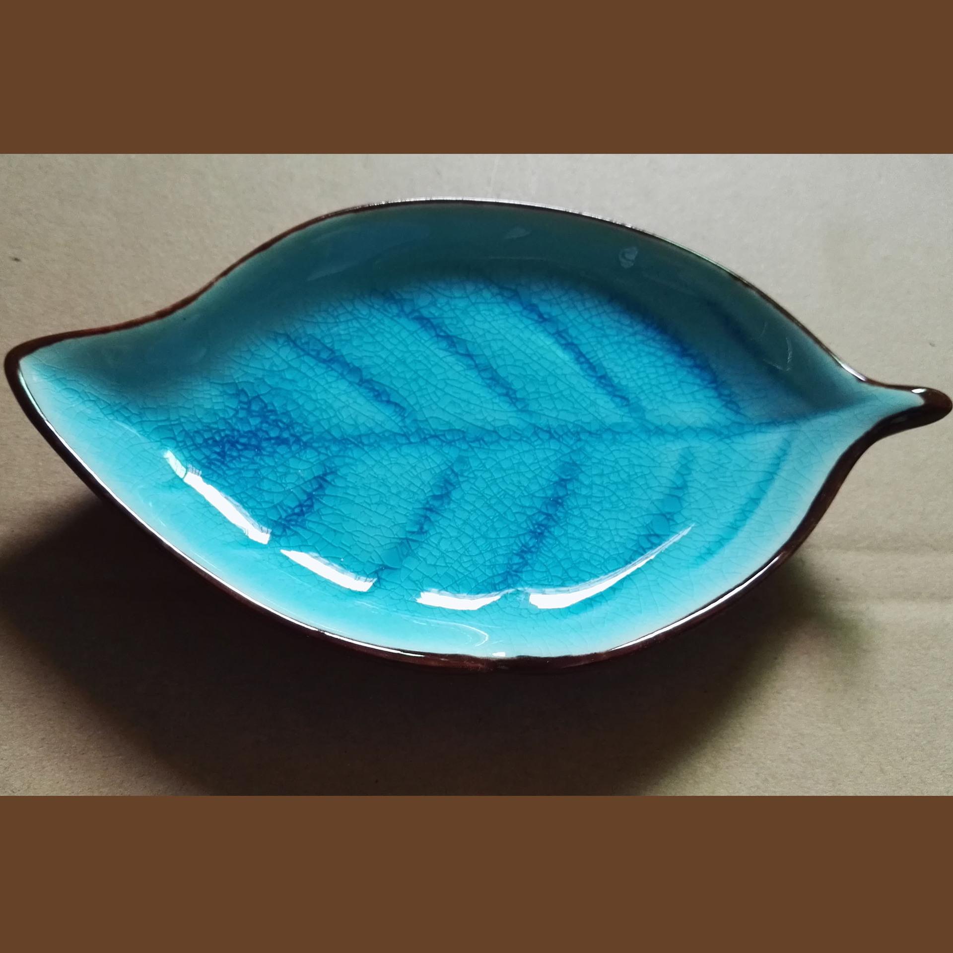 Floral Plate Ceramic Open Piece Ice Split Glaze Dim Sum Snacks Salad Bread Cake Dried Fruit Plate