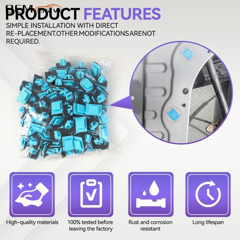 100PCS Wheel Arch Trim Clips 87756-1F000 For Hyundai Santa Fe Tucson KIA Sportage Door Side Moulding Fastener