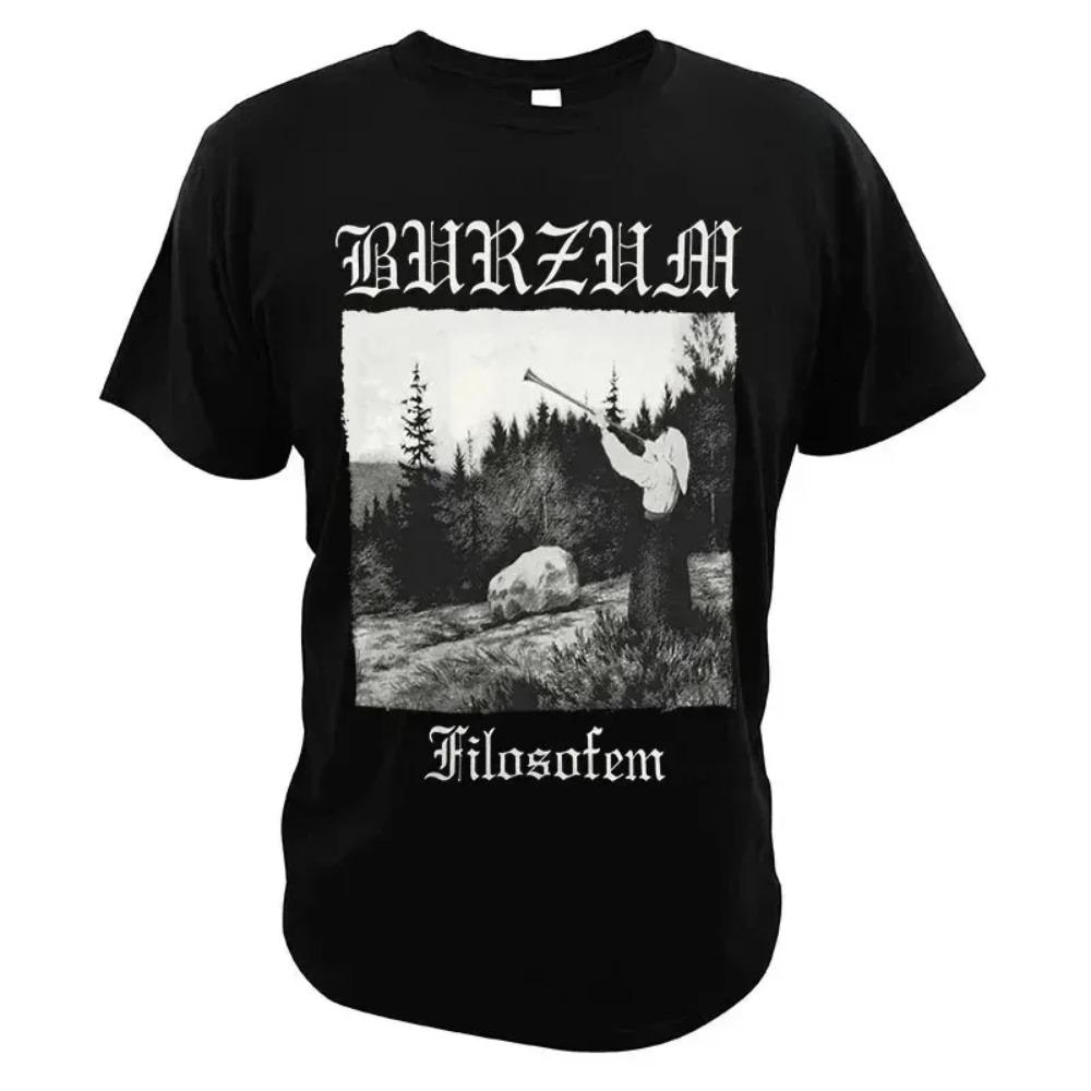 Burzum Varg Vikernes T-shirt Black Metal Dungeon Synthneofolk Fans Tee Comfortable Summer Cotton Crewneck Classic Tops Clothes