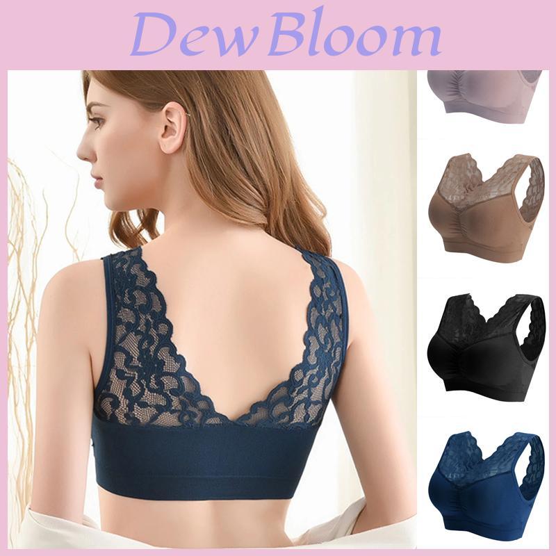 Women Lace Sexy Sports Bra Breathable Elastic Push Up Yoga Fitness Top For Ultimate Comfort