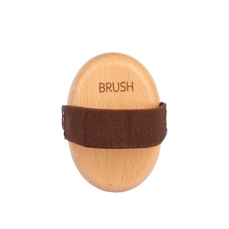 Manual Body Dry Brush Solid Wood Pig Bristle Handheld Body Massage Bath Brush Back Scrubber Shower Brush Standard