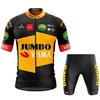 JUMBO Tour De France Completo da Ciclismo Manica Corta Uomo Donna Versione Squadra Strada Traspirante Maglia