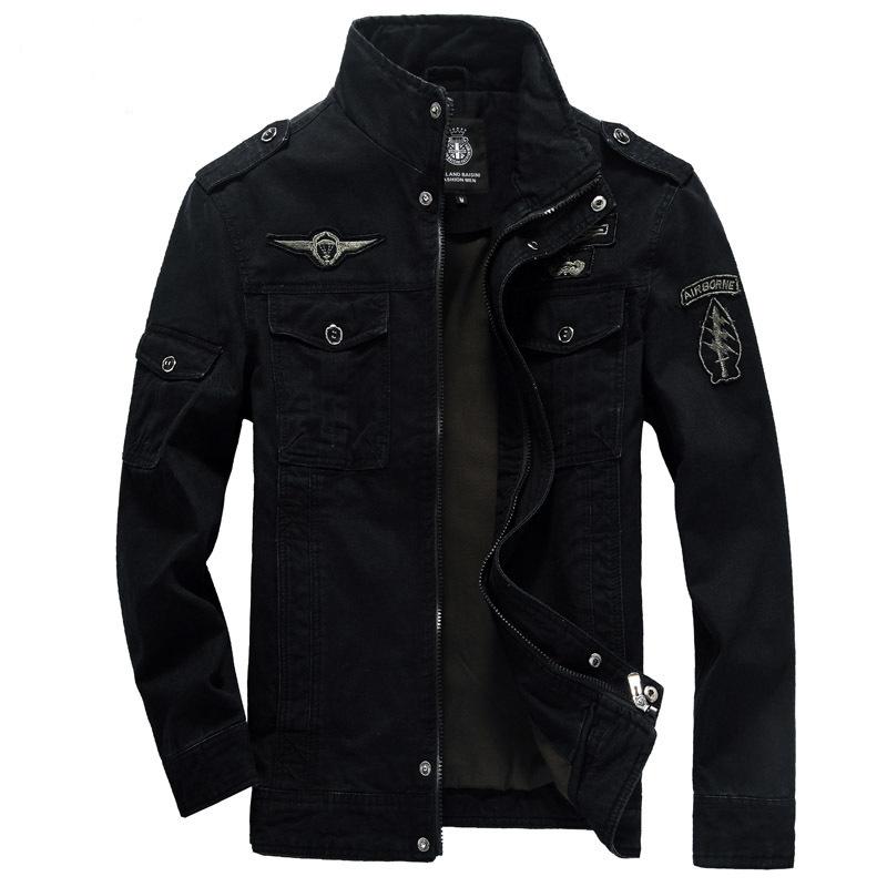 Outdoor Spring and Autumn Jacket Men's Military Style Pure Cotton Coat Men's Clothing