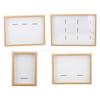 Wooden Honor Medal Display Photo Frame Medal Dust-Proof Display Case for Sports Military Medal Display Picture Frame