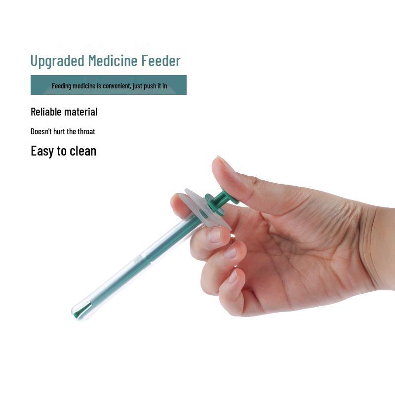 Pet Medicine Feeder: Two-Piece Dual-Use Set for Cats, Dogs, & Small Animals