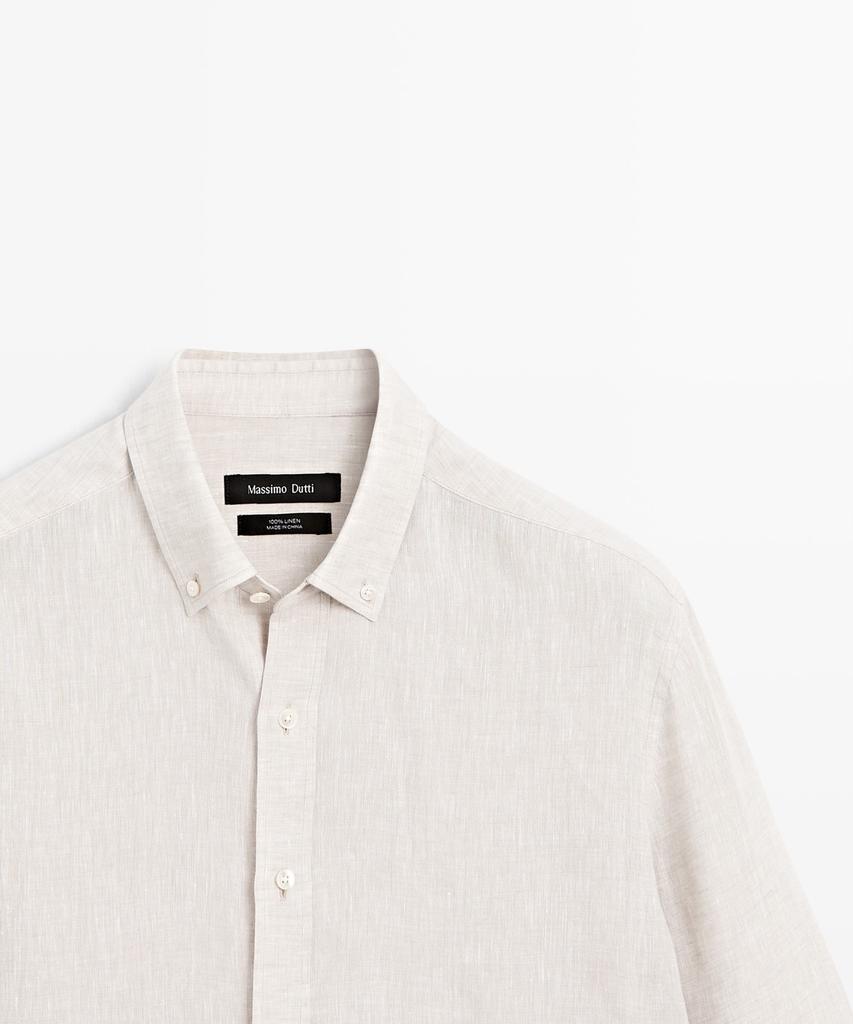 Masimodutti 100% Linen Regular Fit Shirt