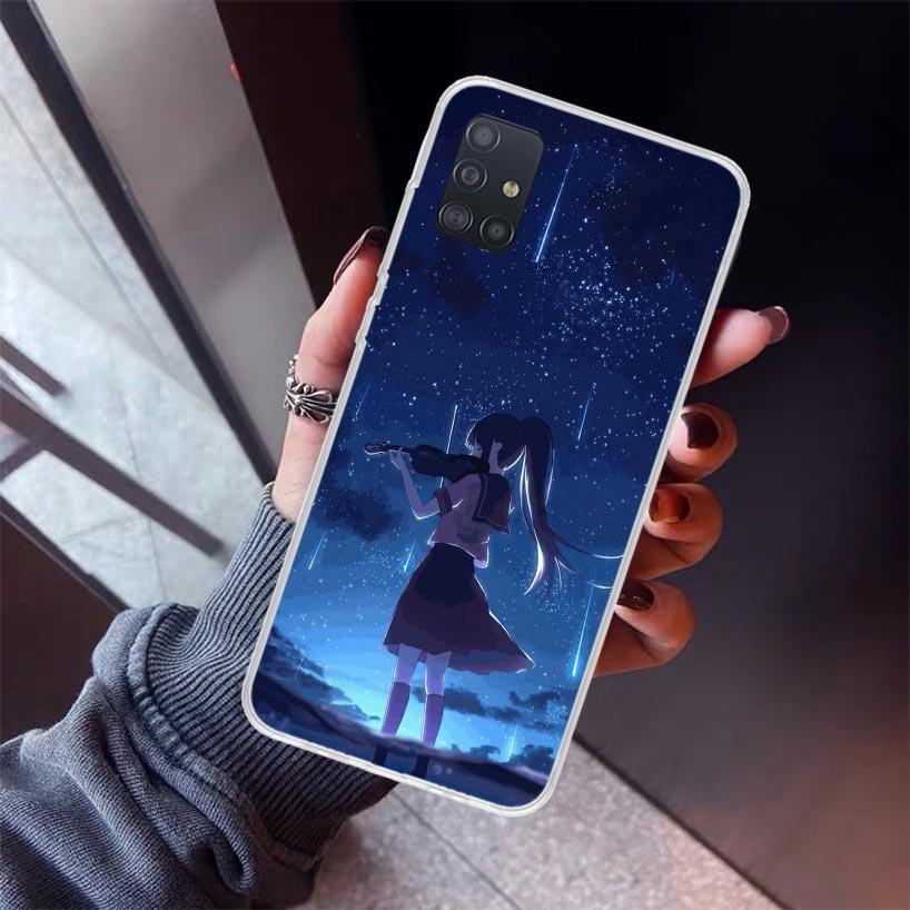 Music Violin Phone Case For Samsung Galaxy A52 A51 A50S A32 A22 A12 A02S A72 A71 A31 A70 A30S Note 20 Ultra 10 Plus S10 Galaxy A