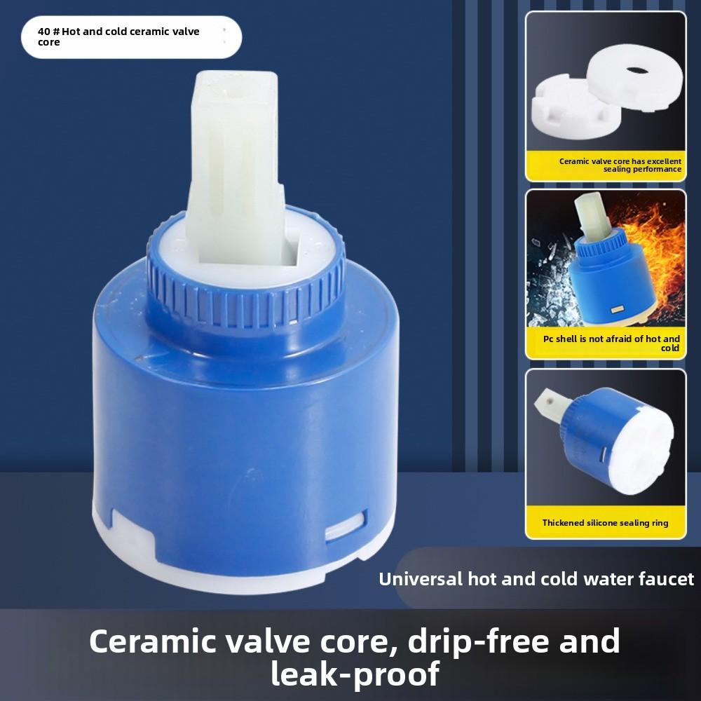Керамический дисковый картриджный смеситель кран термостатический картриджный смеситель дисковый клапан PP пластиковые керамические картриджи для смесителя 35/40 мм