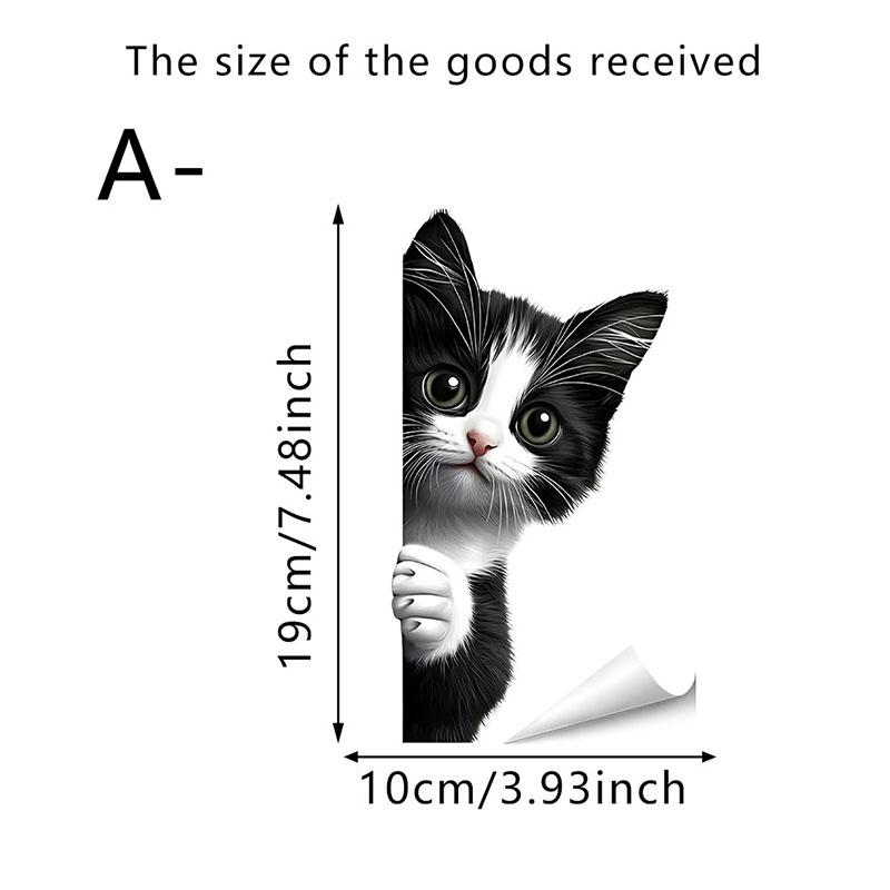 Fun Cat Shark Cartoon Animals Car Motorcycle Decorative Stickers