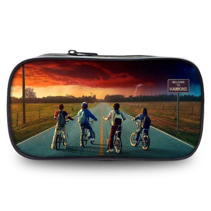 Stranger Things Student Pencil Case Large Capacity Single Layer Stationery Box Stationery Bag Storage Bag Environmentally Friendly And Portable