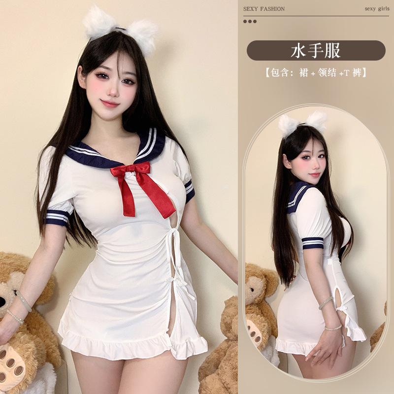 Sex underwear pure sailor suit sexy waist soft girl pure desire suit student free suit