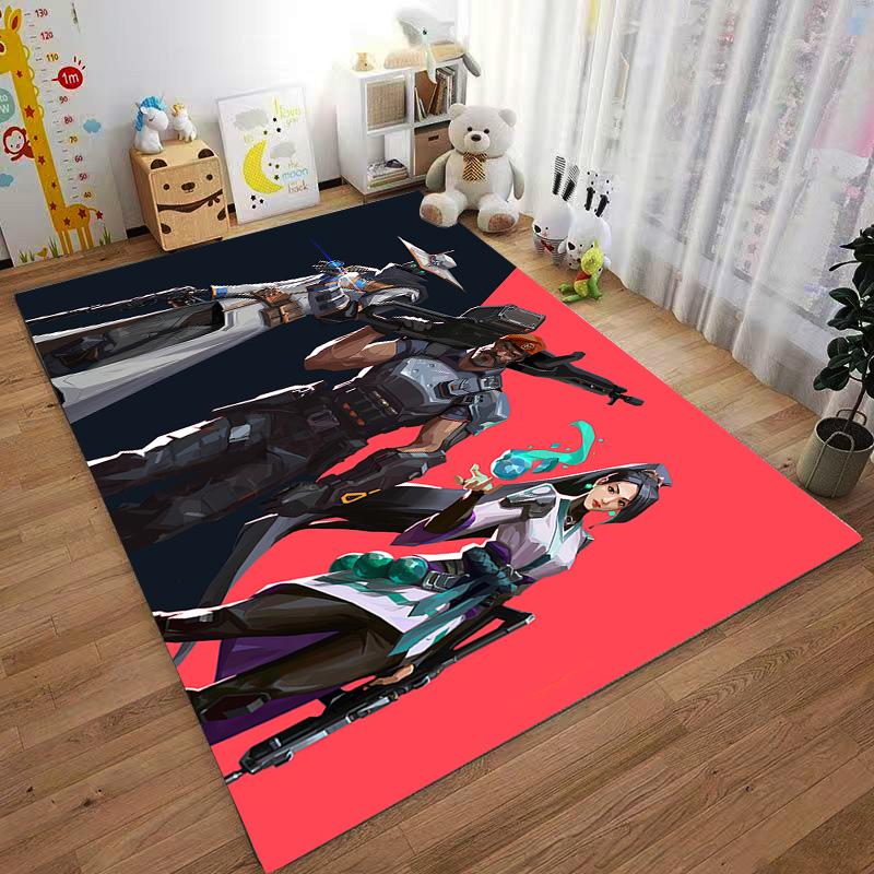 Modern Game Character Rug, Stylish Home Decor Suitable for use as an anti-slip game mat for living room and bedroom sofas