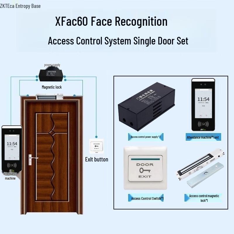 ZKTeco XFace60BS Dynamic Face/IC Card Time Attendance & Access Control