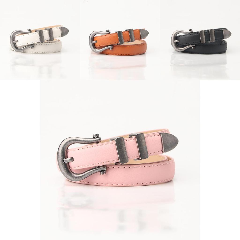 Womens Belt With Alloy Pin Buckle And Vintage Finish For Daily Use