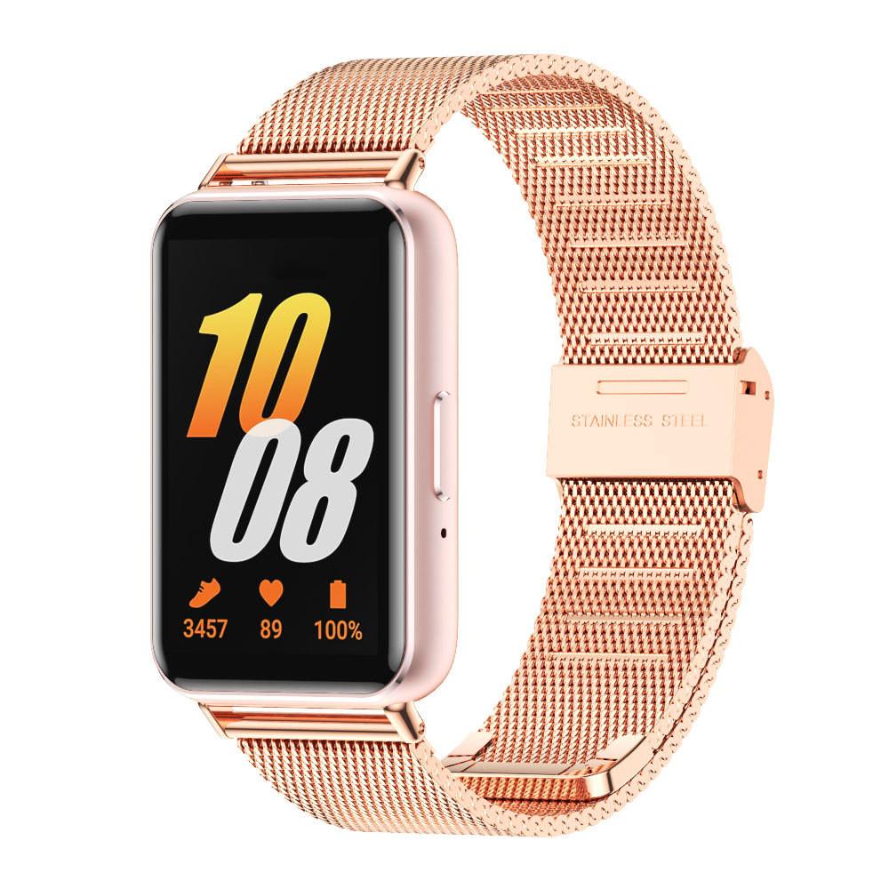 Metal Mesh Stainless Steel Strap for Samsung Galaxy Fit 3 Smartwatch Replacement Bracelet for Samsung Galaxy Fit 3 Watchband