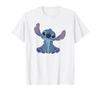 Disney Lilo Stitch Cute Gesture Sitting Pose Portrait & T-Shirt