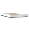 Bed Frame White 120 X 190 Cm Engineered Wood